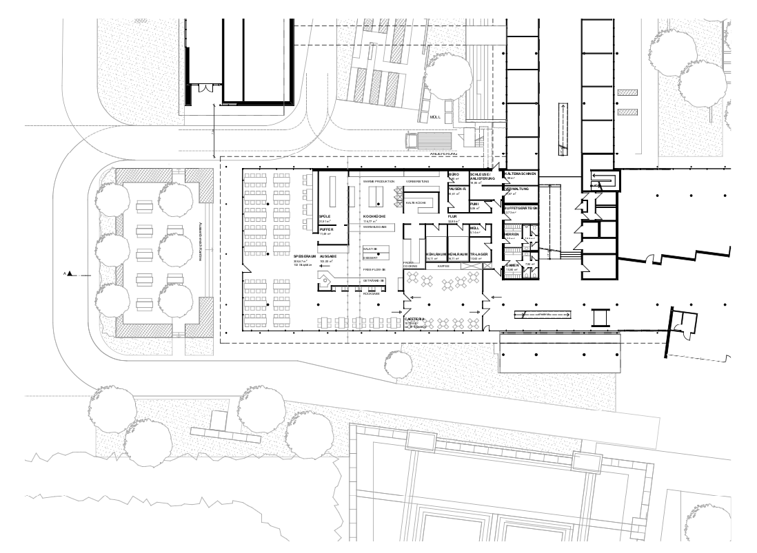 Landesamt für Umwelt in Augsburg, Umbau und Erweiterung des Kantinenbereiches