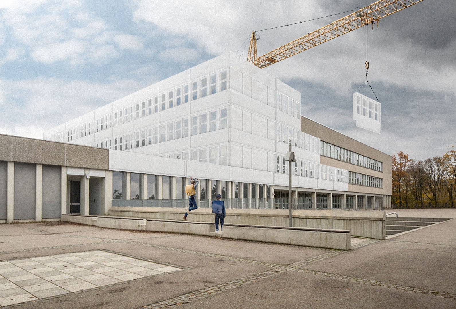 Generalinstandsetzung Schule in der Drygalski Allee